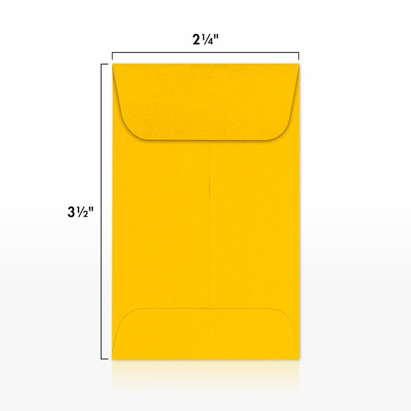 Envelopes.com LUXPaper Coin Envelopes, Sunflower, 2 1/4-Inch x 3 1/2-Inch, 50-Count - Image 3